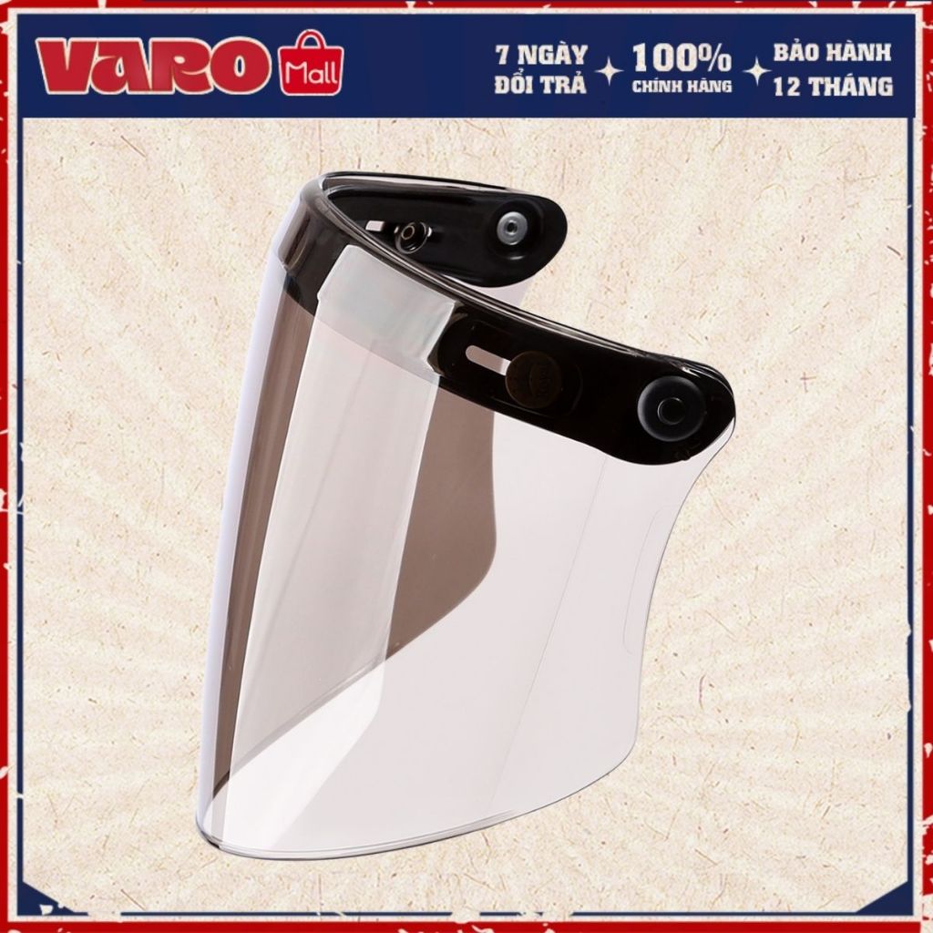 Kính Flat Gắn Nón 3/4 VARO Che Full Mặt