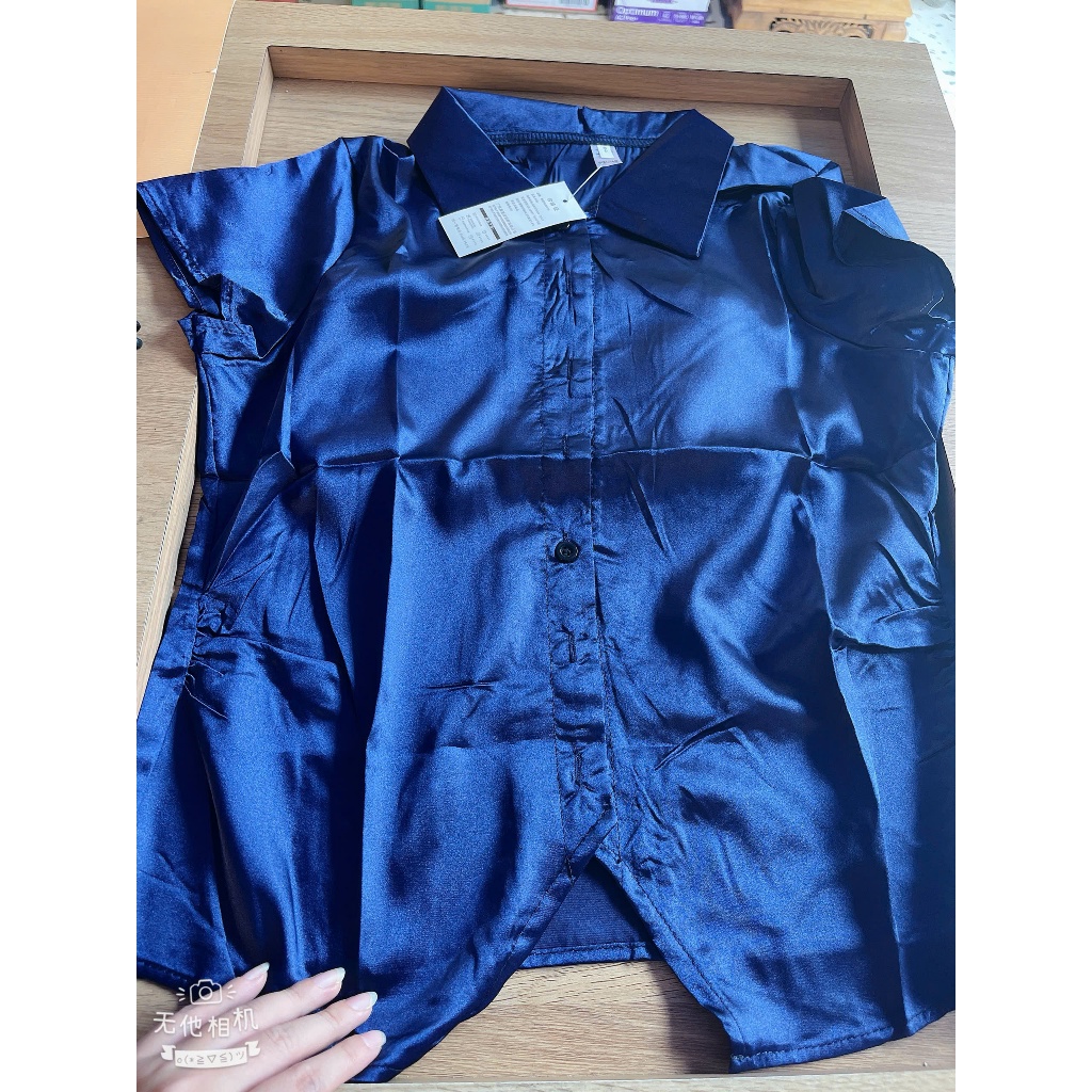 size L (52-58kg)Áo Nữ Áo Polo Lụa Satin Kiểu Pháp, Thanh Lịch Nhẹ Nhàng,Thoải Mái Gợi Cảm JemLady - 