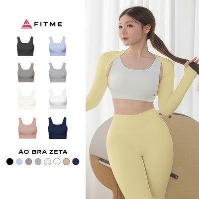 Áo bra tập gym thể thao nữ Fitme Zeta có mút nâng ngực và định hình, vải 2 lớp dày dặn thấm hút tốt BRZT
