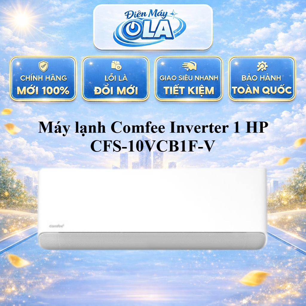 Máy Lạnh Comfee Inverter 1.0 HP CFS-10VCB1F-V - HÀNG CHÍNH HÃNG - GIAO TOÀN QUỐC