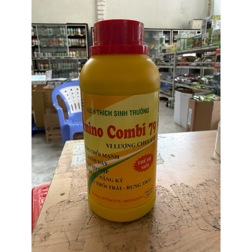 Amino Combi 79 | Kích thích sinh trưởng, Phát chồi mạnh, Lá xanh dày, To trái nặng ký 500ml