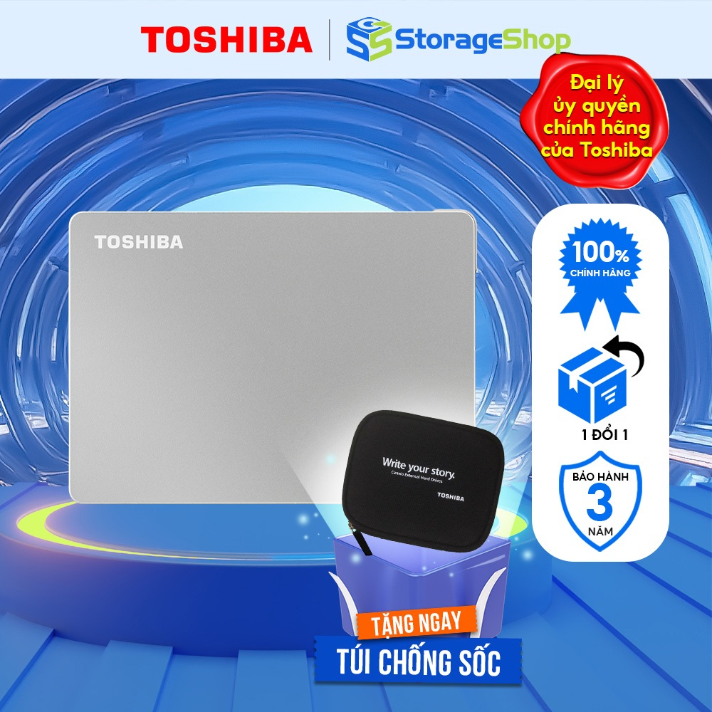 ( DEAL SỐC ) Ổ Cứng Di Động HDD Toshiba Canvio Flex 1TB 2TB 4TB USB 3.2 Gen 1 Hàng Chính Hãng