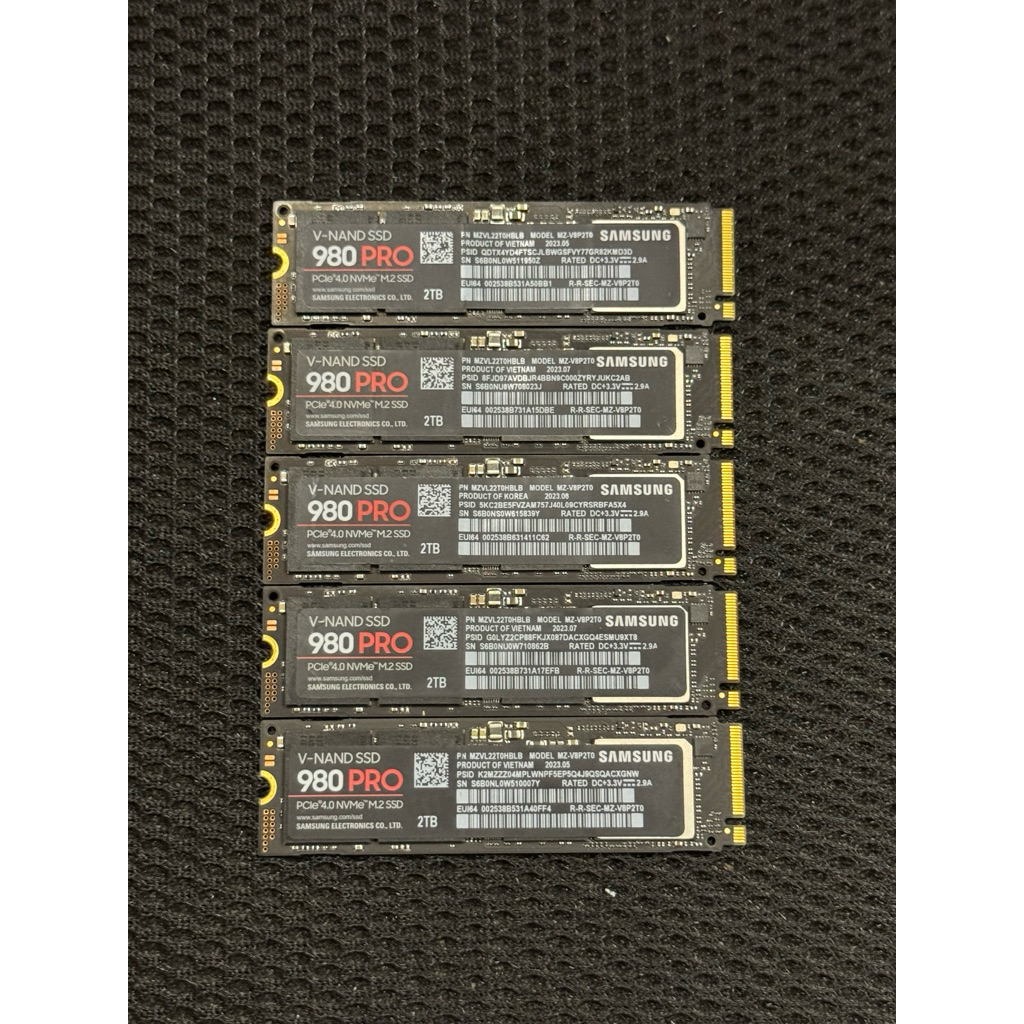 Ổ Ssd Samsung 980 pro 2TB cũ sức khoẻ 7x (trên 70% dưới 80%)