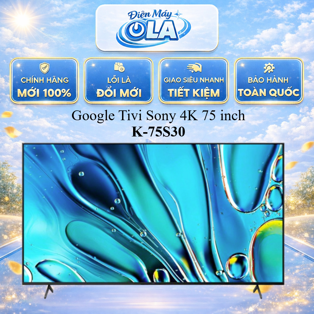 K-75S30 / K-85S30 - Google Tivi Sony 4K 75 inch K-75S30 / K-85S30  - MIỄN PHÍ GIAO HCM