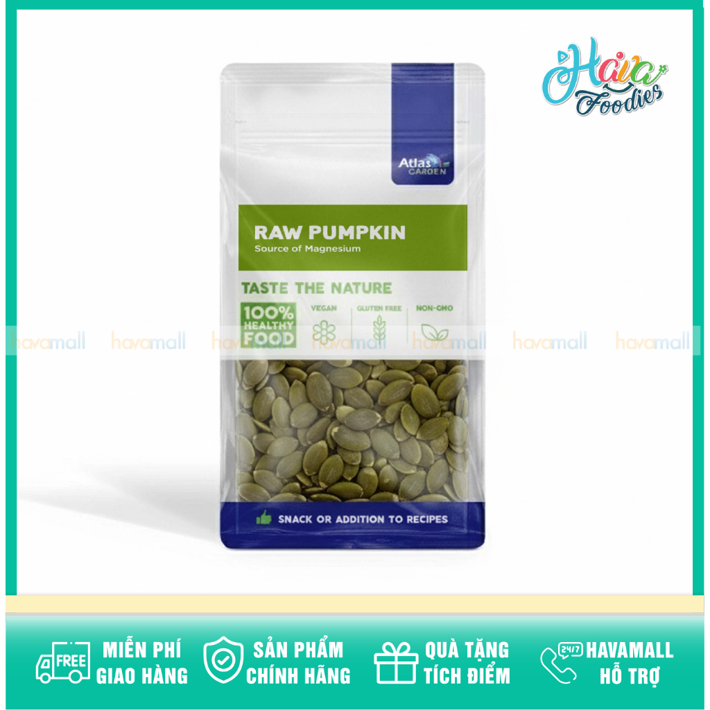 Hạt Bí Sống Nhập Khẩu Nga Atlas Garden 265g – Atlas Garden Raw Pumpkin Seed