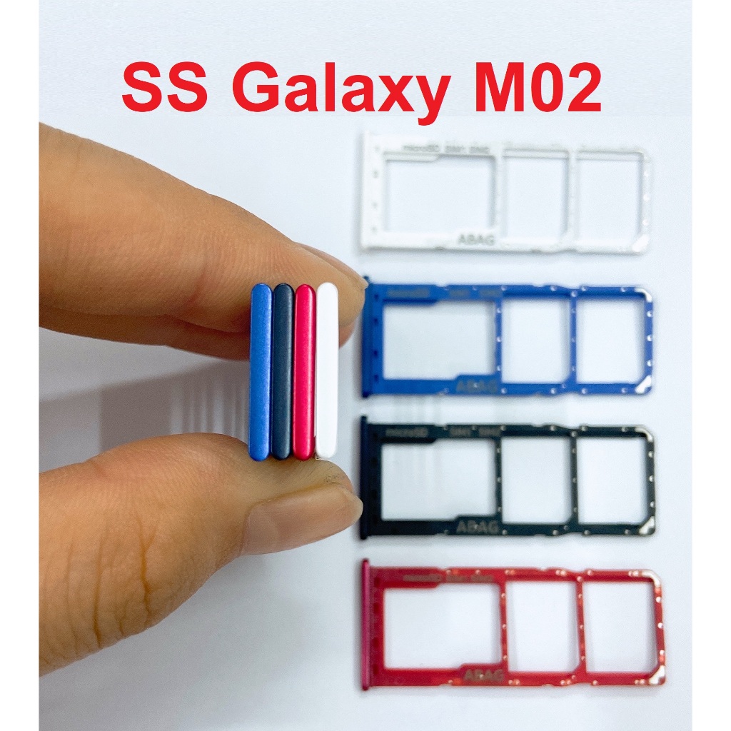Khay Đựng Sim Samsung Galaxy M02 Zin Khay Thẻ Nhớ Tray Sim SD