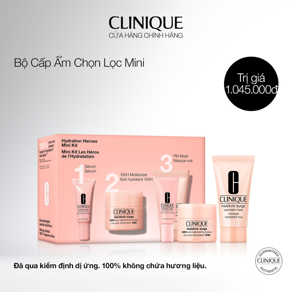 Bộ Cấp Ẩm Clinique Chọn Lọc | Bộ Mini Moisture Surge