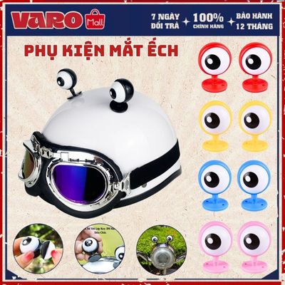 [1 Cặp] Mắt Ếch Gắn Trang Trí Mũ Bảo Hiểm, Phụ Kiện Gắn Mũ Bảo Hiểm Độc Lạ Hottrend Varo Helmet