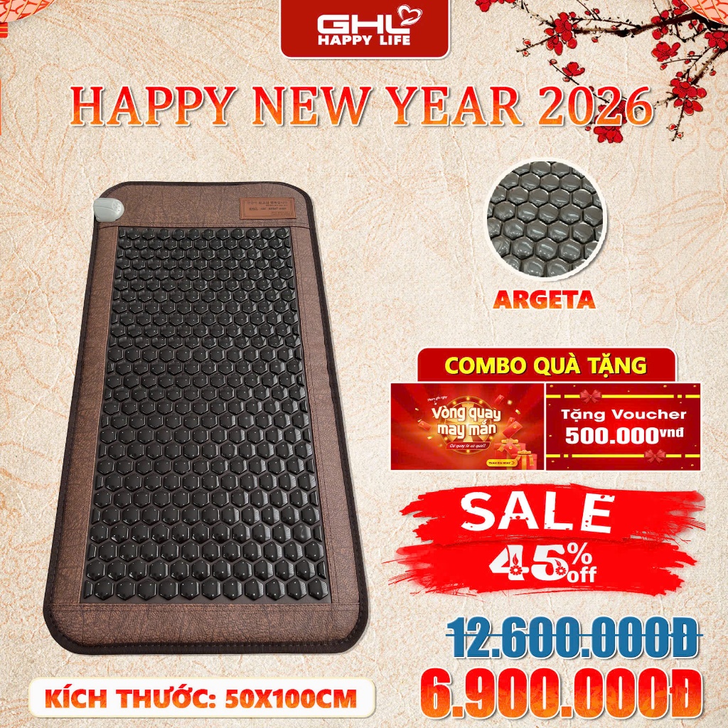 THẢM ĐÁ NÓNG HÀN QUỐC CAO CẤP ĐÁ ARGETA KÍCH THƯỚC 50X100CM