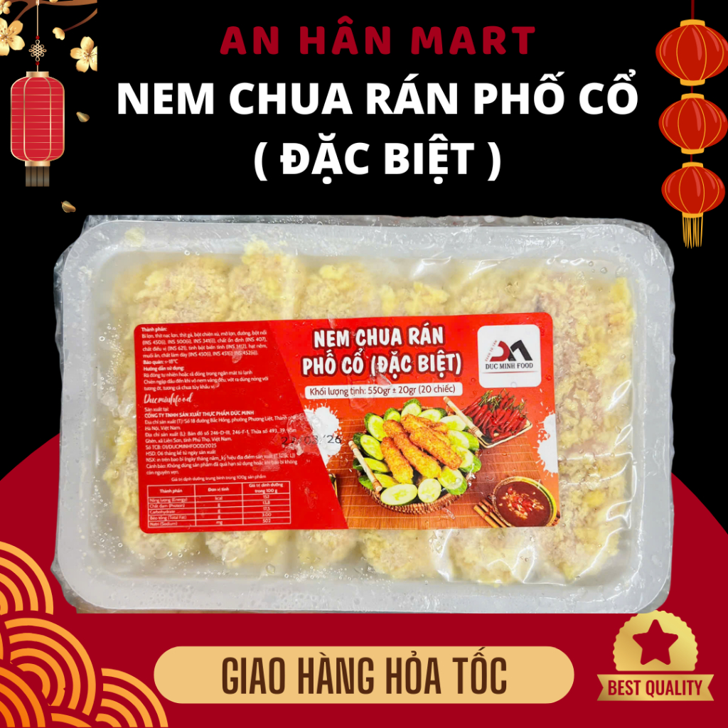 Nem chua rán phố cổ DMFoods, nem chua rán đặc biệt