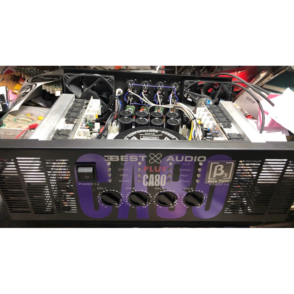 Cục Đẩy 4 Kênh CA80. 40 Sò. 5000W