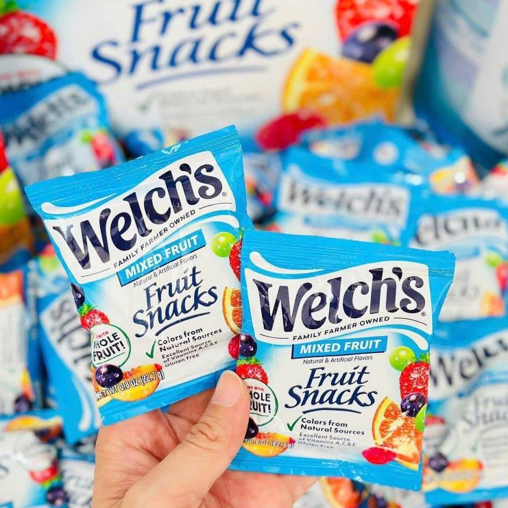 Lẻ 1 Gói Dẻo Welch's 22.7Gram - 🍓 𝐊𝐞̣𝐨 𝐃𝐞̉𝐨 𝐓𝐫𝐚́𝐢 𝐂𝐚̂𝐲 𝐖𝐞𝐥𝐜𝐡'𝐬 𝐅𝐫𝐮𝐢𝐭 𝐒𝐧𝐚𝐜𝐤𝐬 𝐌𝐢𝐱𝐞𝐝 𝐅𝐫𝐮𝐢t  ‼️‼️ 𝑷𝒉𝒊𝒆̂𝒏