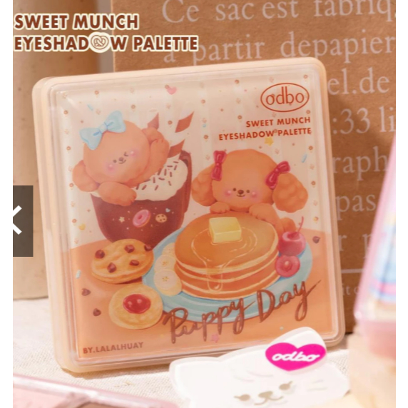 Màu Mắt Odbo OD2024 Sweet Munch Eyeshadow Palette Puppy Day 9 ô