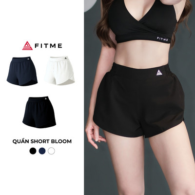 Quần short thể thao nữ Fitme Bloom chất liệu cao cấp hỗ trợ tập gym, chạy bộ QSBL01