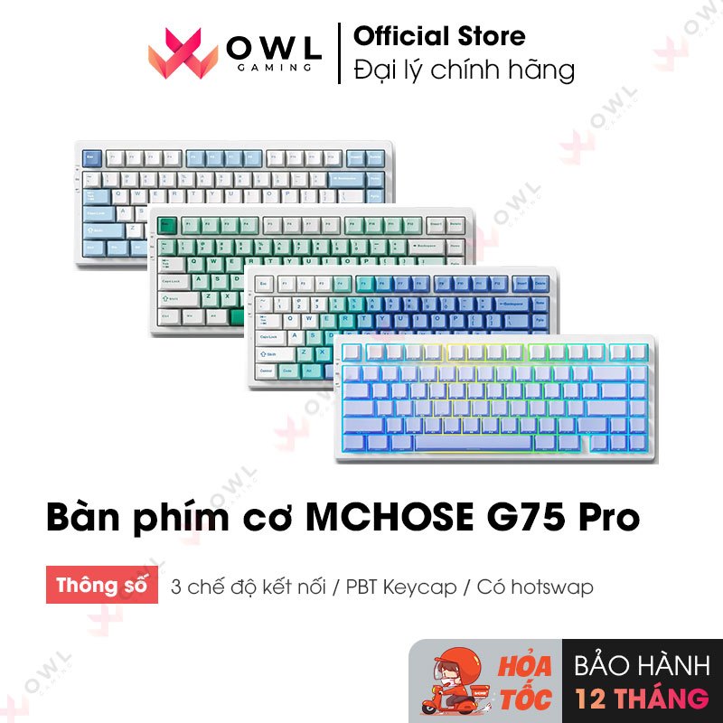 Bàn phím cơ MCHOSE G75 Pro (hàng chính hãng)