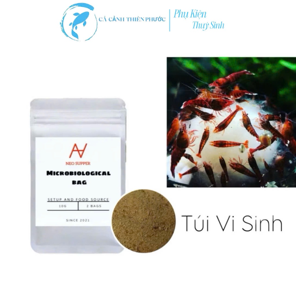 Túi Thức Ăn Vi Sinh Cho Tép Cảnh Tép Lạnh, Tép Màu, Tép Sula Neosupper Cho Tép Cảnh Thủy Sinh