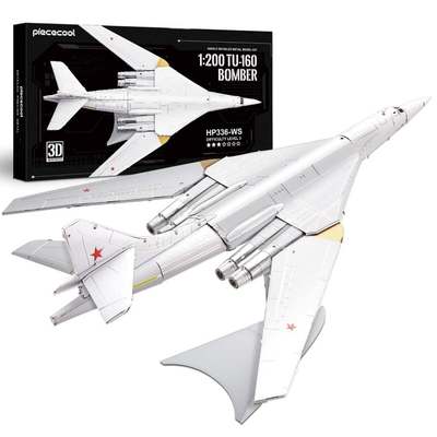 Mô Hình Kim Loại 3D Lắp Ráp Piececool Máy Bay Ném Bom Tupolev TU-160 (1:200) HP336-WS - MP1215
