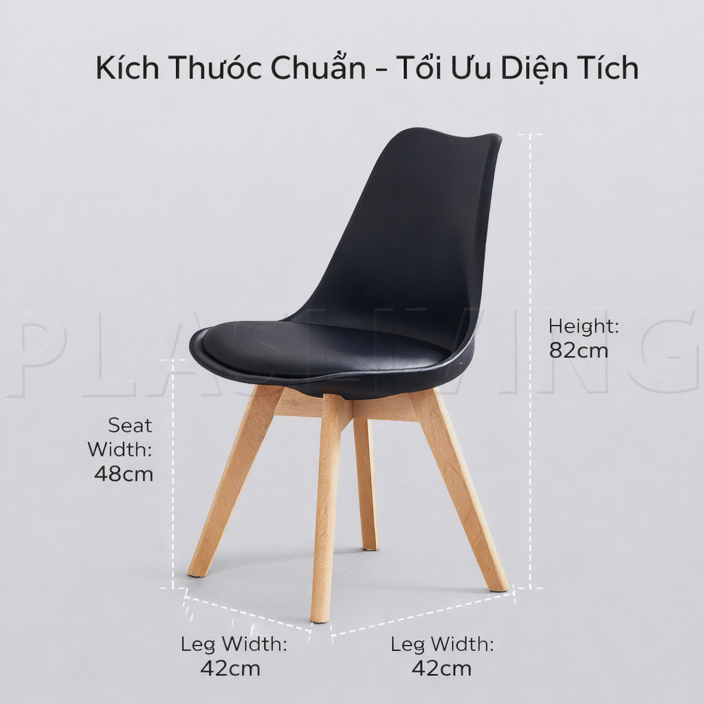 Ghế trang điểm có tựa lưng, chỗ ngồi thoải mái và đệm dễ lau chùi, phù hợp với bàn trang điểm. | BigBuy360 - bigbuy360.vn