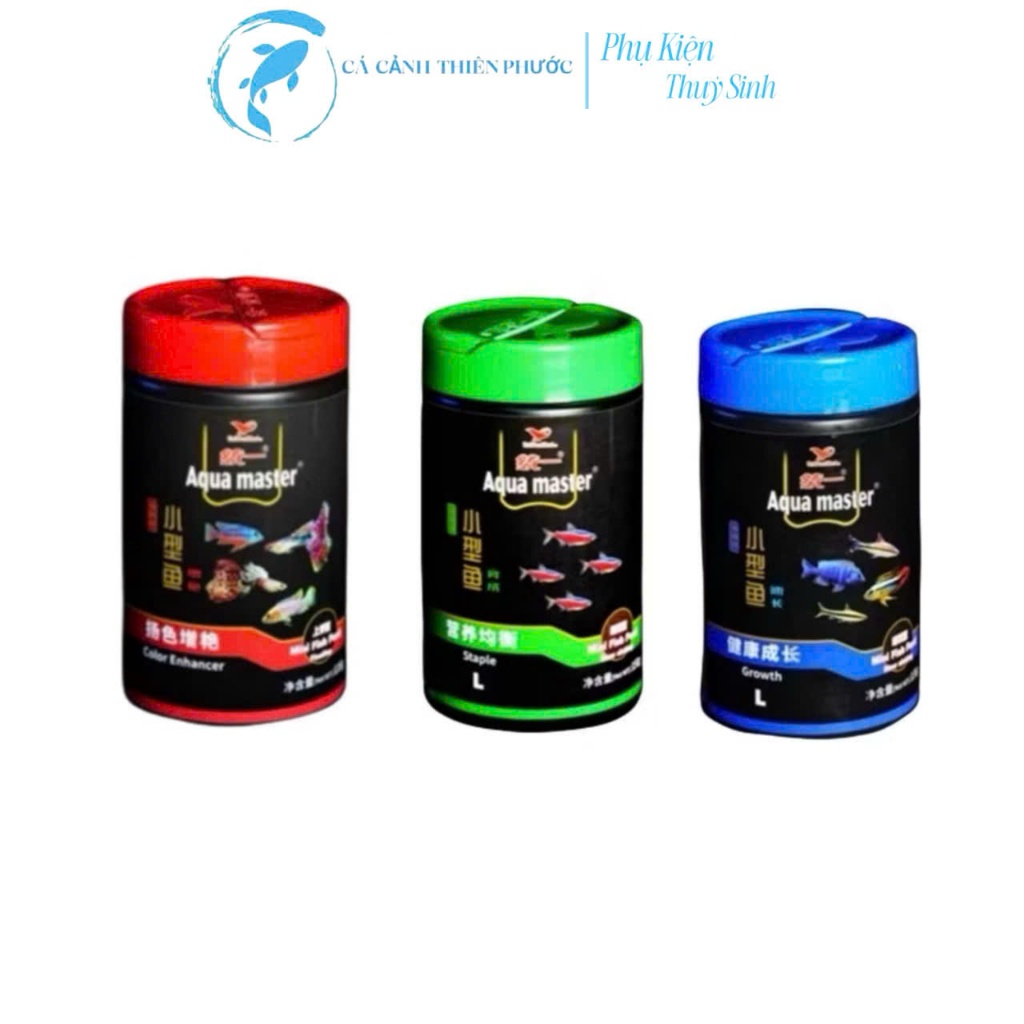 Aqua master - Thức ăn cao cấp cho các loại cá miệng nhỏ - cá thủy sinh hủ 68gr và 118gr cho cá cảnh 
