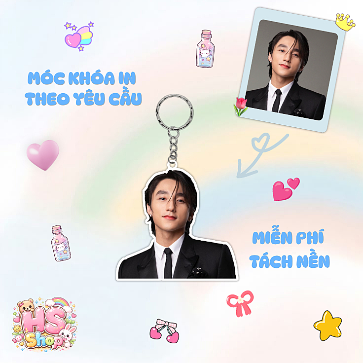 MÓC KHÓA IN THEO YÊU CẦU-IN UV 2 MẶT