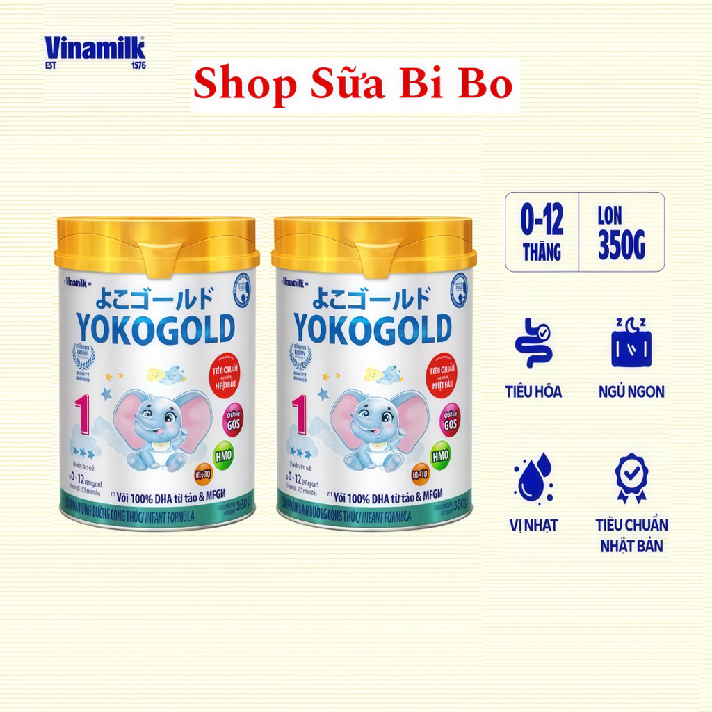 COMBO 2 LON Sữa Bột Vinamilk Yoko Gold 1 Lon 350g