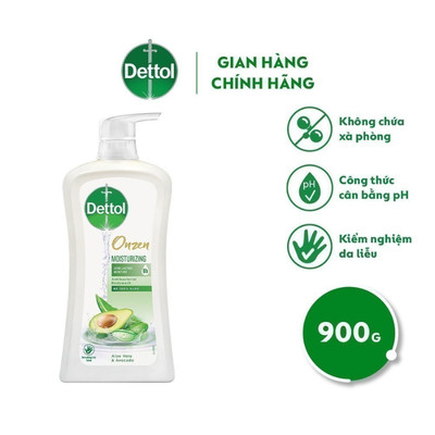 [LIVESTREAM] Sữa tắm Dettol Onzen dưỡng ẩm lô hội & bơ 900g