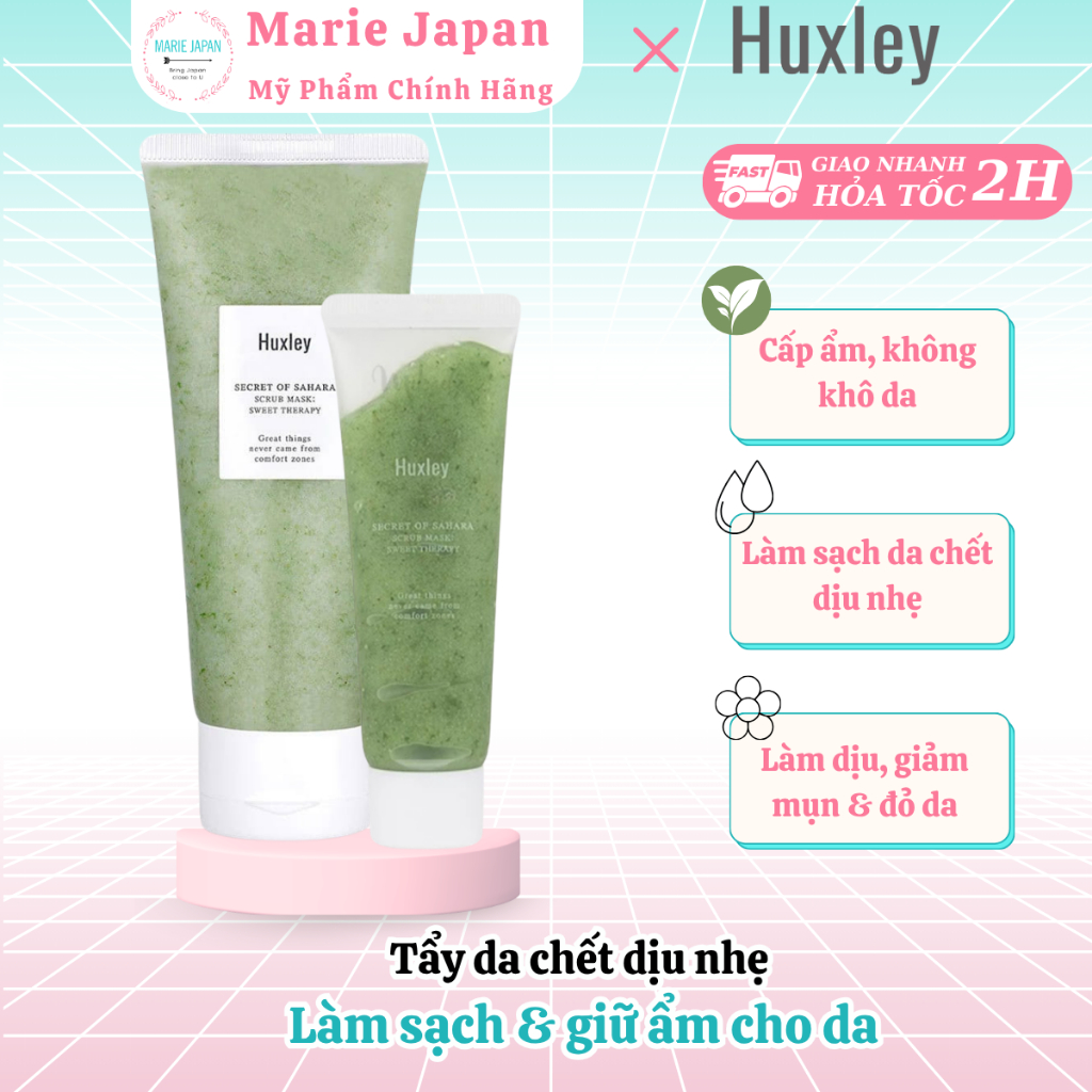 Tẩy Tế Bào Chết Da Mặt Huxley 30g Hàn Quốc Sạch Mịn Không Khô Da (DATE 07/2027)