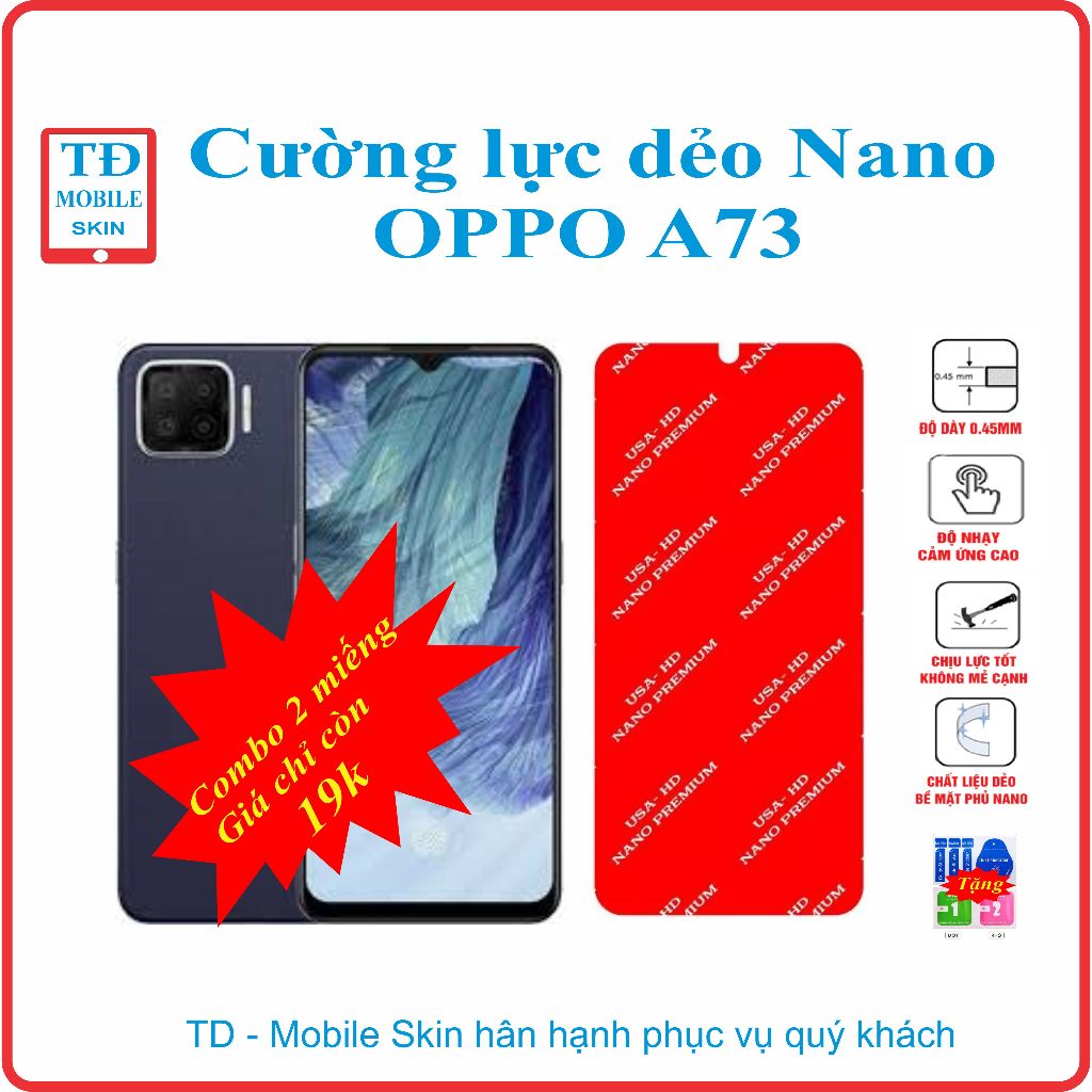 Cường lực dẻo bảo vệ màn hình điện thoại OPPO A73