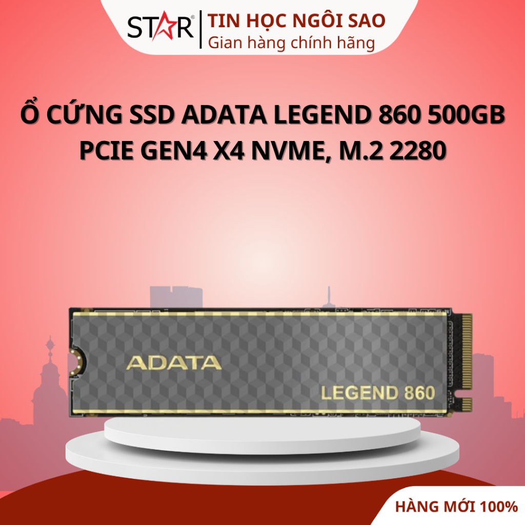 Ổ cứng SSD ADATA LEGEND 860 500GB/1TB | PCIe Gen4 x4 NVMe, M.2 2280 -  Bảo hành 60 tháng
