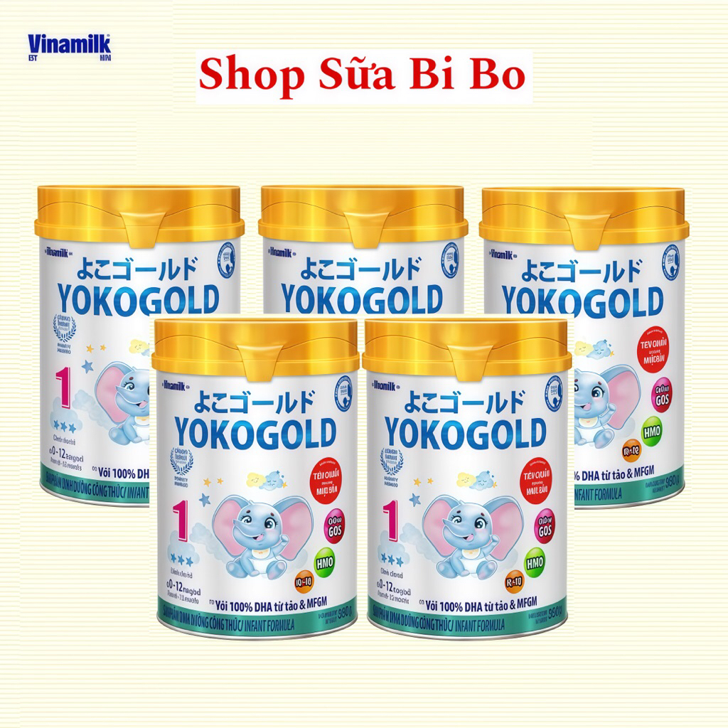 COMBO 5 LON Sữa Bột Yoko Gold 1 Lon 350g