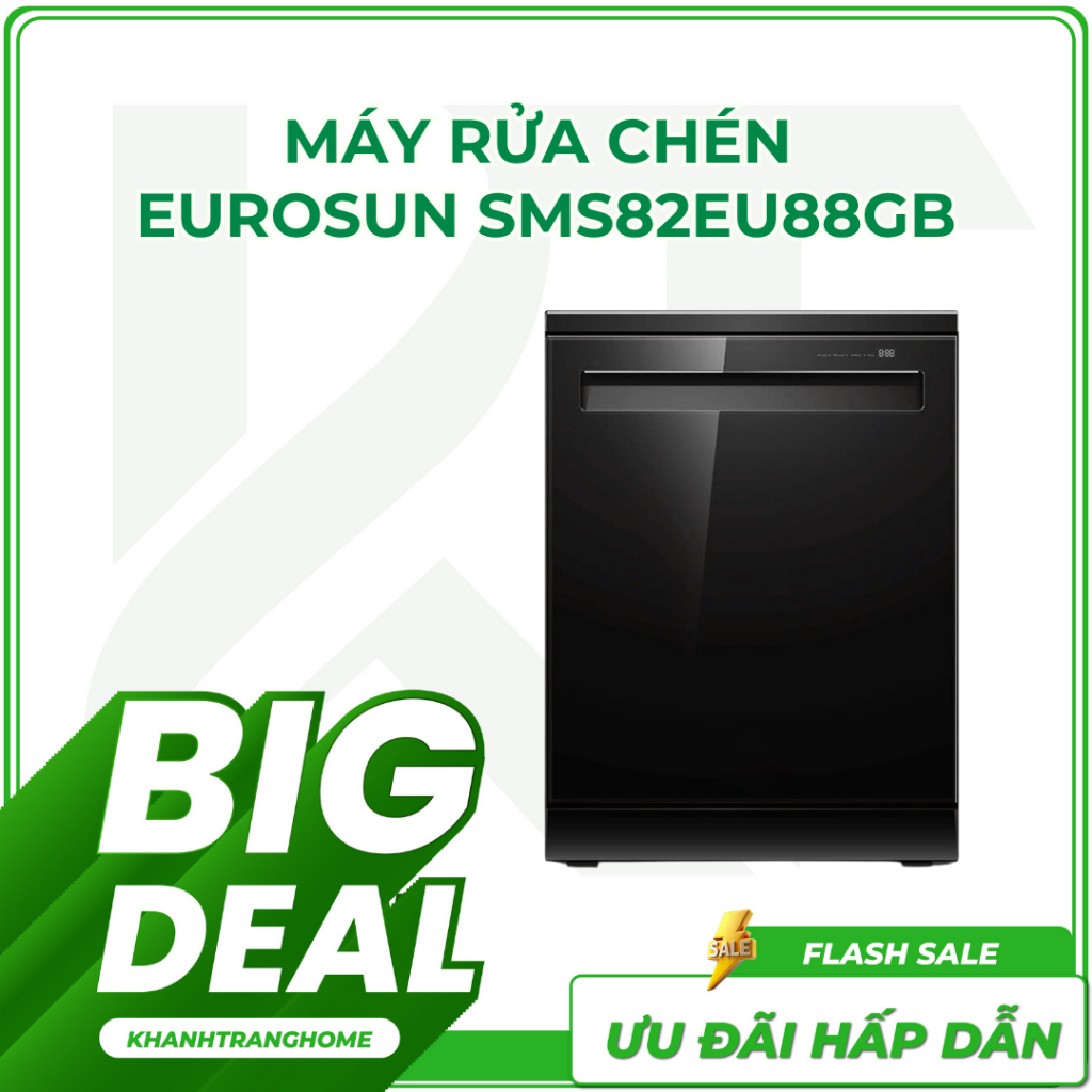 Máy rửa chén Eurosun SMS82EU88GB chính hãng, dung tích 16 bộ bát đĩa - Khánh Trang Home 2