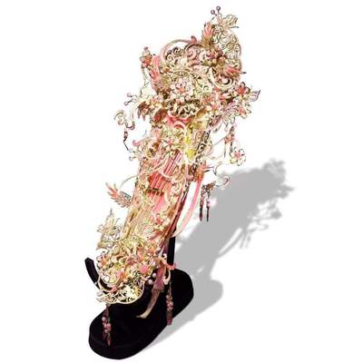 Mô Hình Kim Loại Lắp Ráp 3D Piececool Đàn Thiên Âm Hồng Uyên (191 mảnh, Crush) P296-GP - MP1179