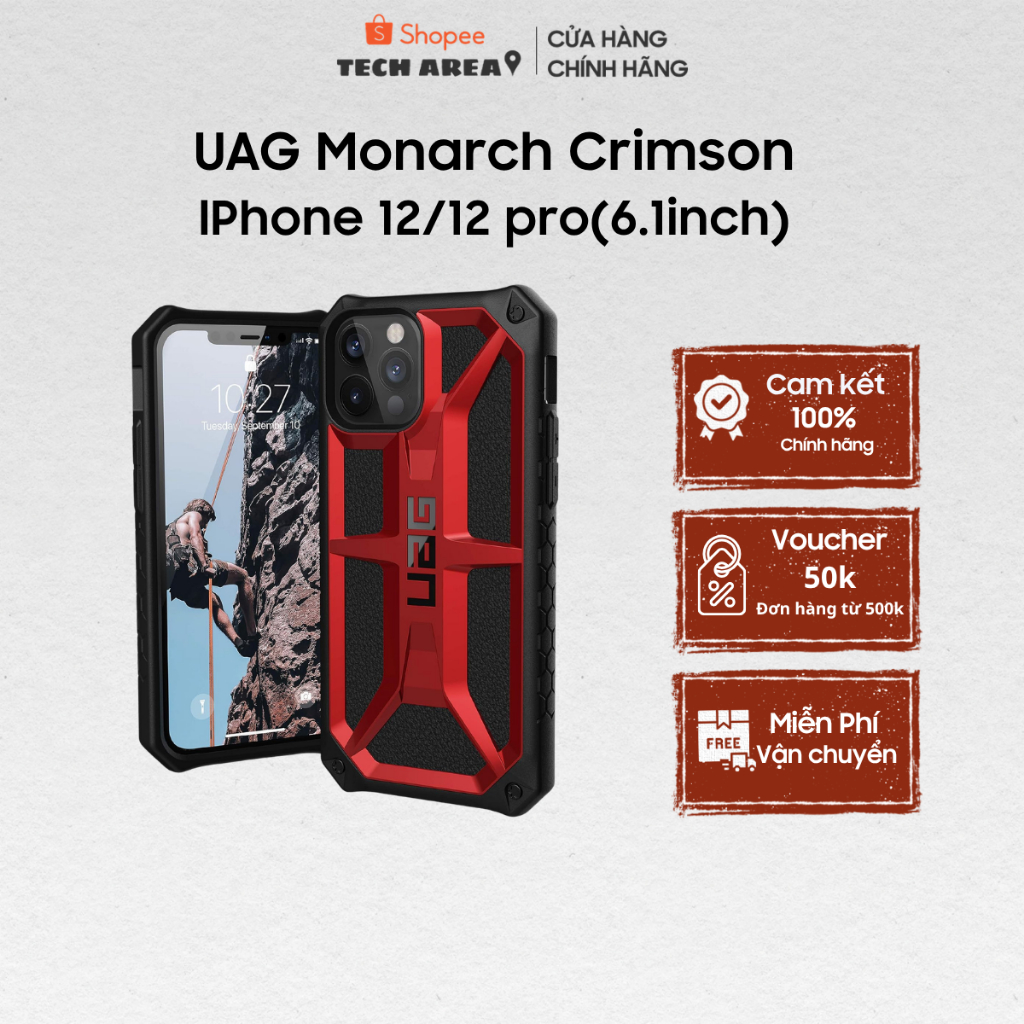 [UAG CHÍNH HÃNG] Ốp lưng UAG Monarch lPhone 12/12pro(6.1inch)