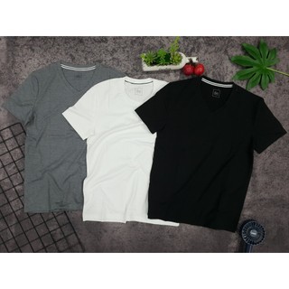 Áo thun Nam cổ tròn basic vải cotton đẹp không xù lông