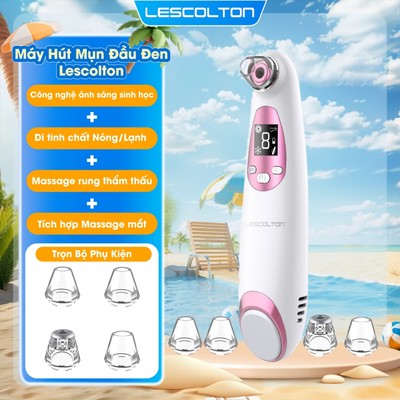 Máy Hút Mụn Đầu Đen Mini Lescolton 3 Trong 1 LSO04 - Đẩy Tinh Chất, Nâng Cơ Mặt, Massage, Làm Sạch Sâu Lỗ Chân Lông