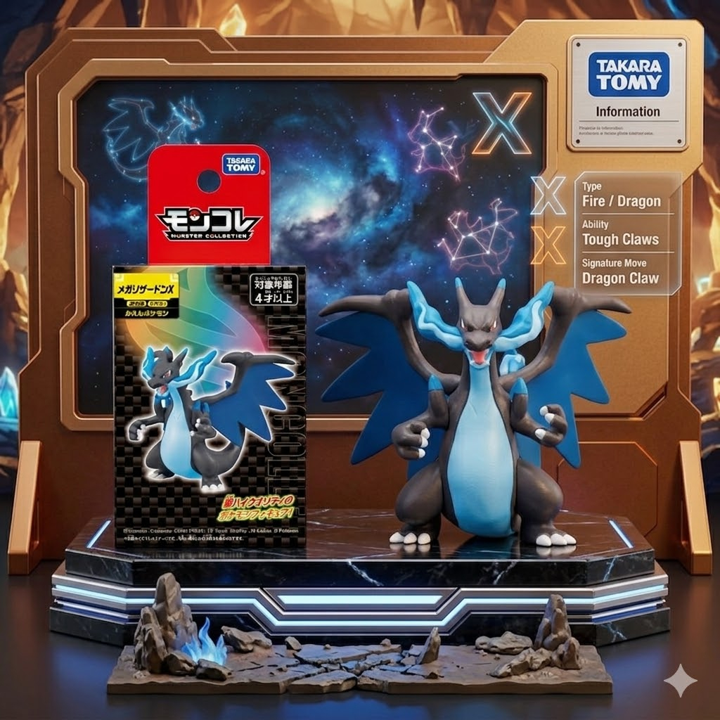 Mô Hình Figure Pokémon Mega Lizardon X Moncolle Takara Tomy Chính Hãng Đáng Mua