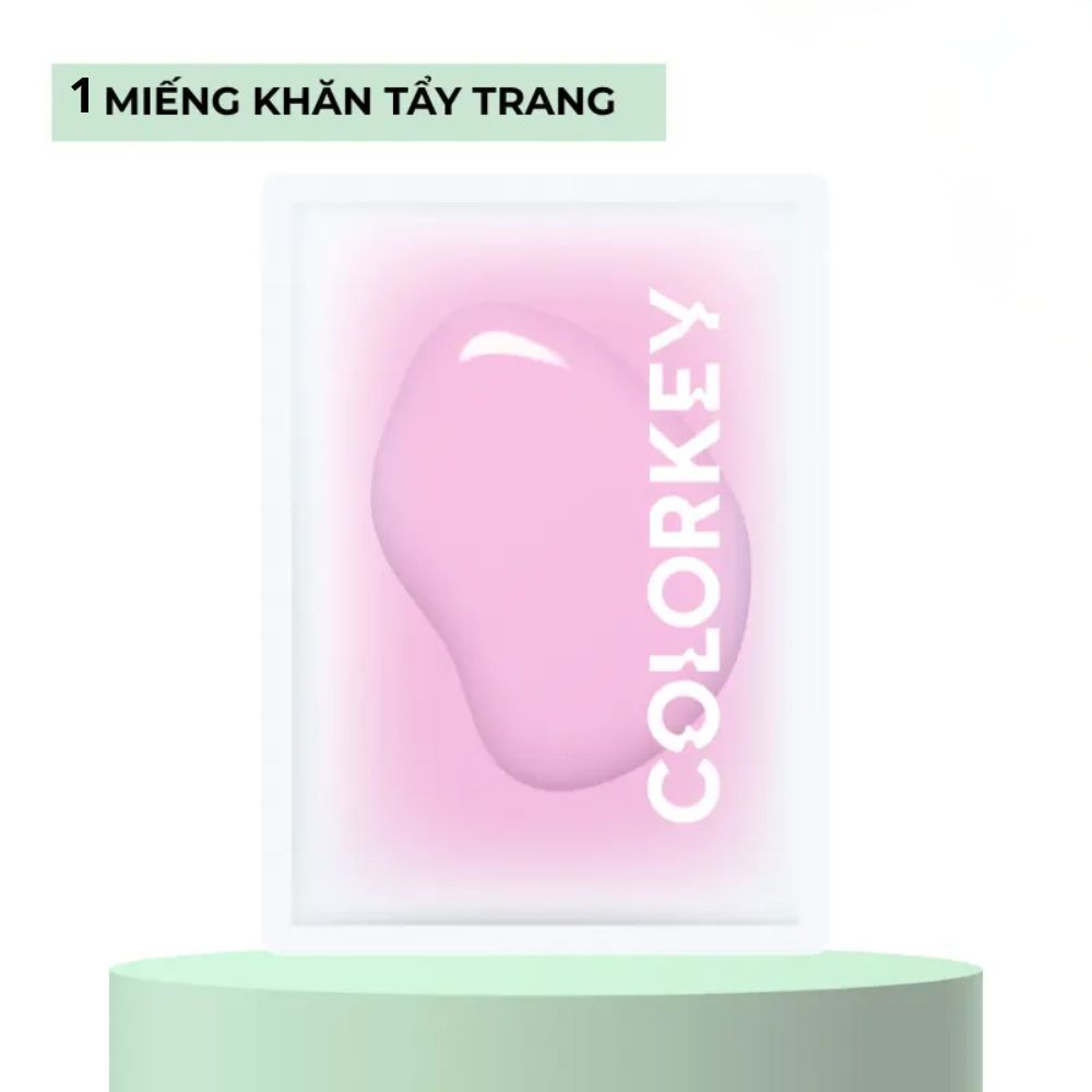 Ảnh 4 của Khăn giấy tẩy trang COLORKEY  làm sạch, giúp loại bỏ nhanh bụi bẩn, bã nhờn, lớp trang điểm dịu nhẹ