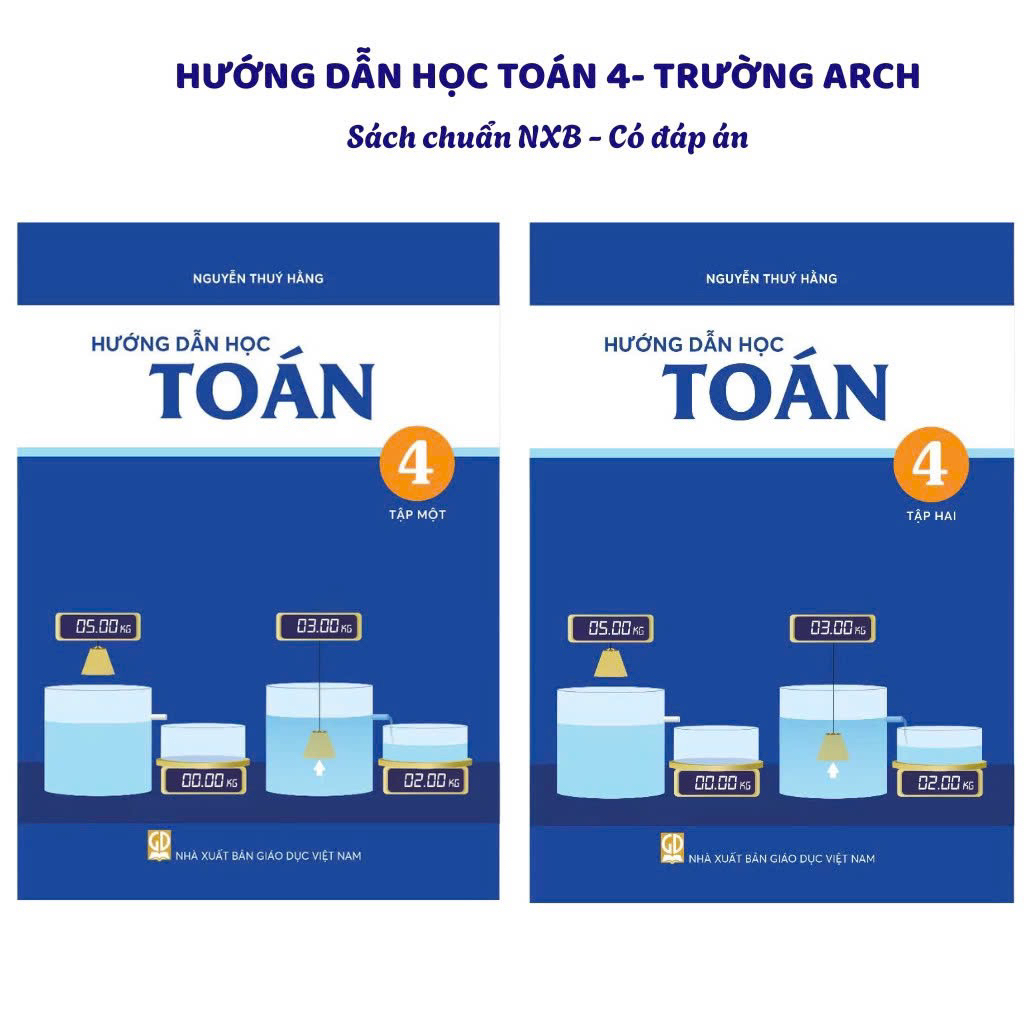 Sách - Lớp 4 - Hướng dẫn học trường Archimedes Toán, Tiếng Việt, Tiếng Anh