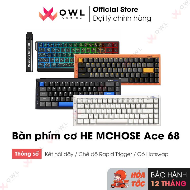 Bàn phím cơ HE MCHOSE Ace 68/ Ace 68 Turbo (hàng chính hãng)