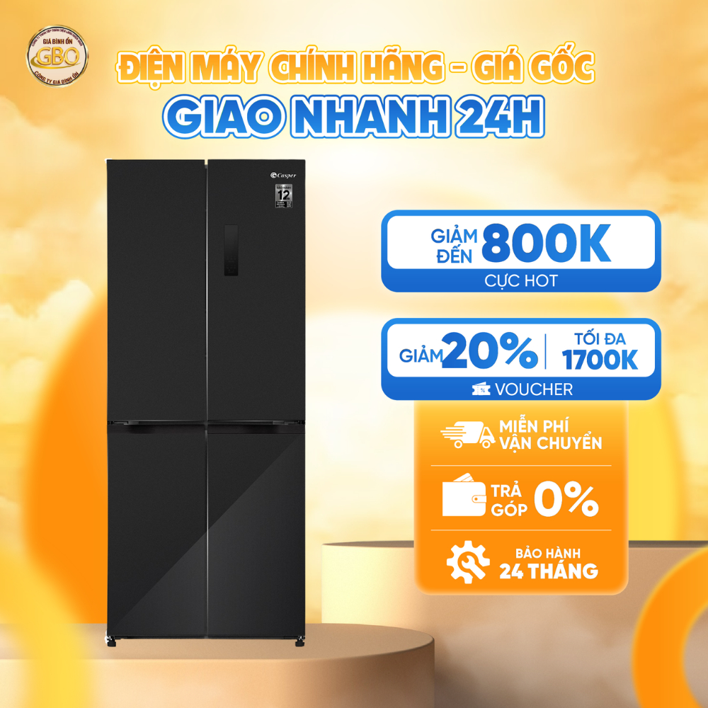 RM-430PB - Tủ Lạnh Casper Inverter 430 lít Multi Door