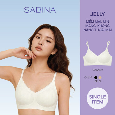 [HÀNG MỚI VỀ] Áo Lót Không Gọng Không Viền May Mút Mỏng Vừa Level 2 Cao Cấp Seamless Twenty Five By Sabina SBQ24033
