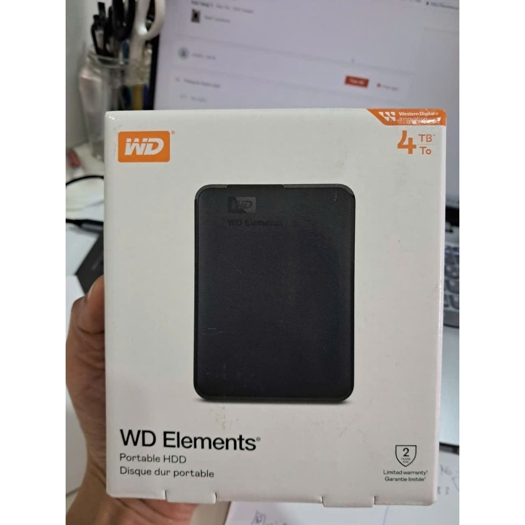 Ổ cứng di động HDD WD Elements 2TB 4TB 2.5" USB 3.0 (Đen)