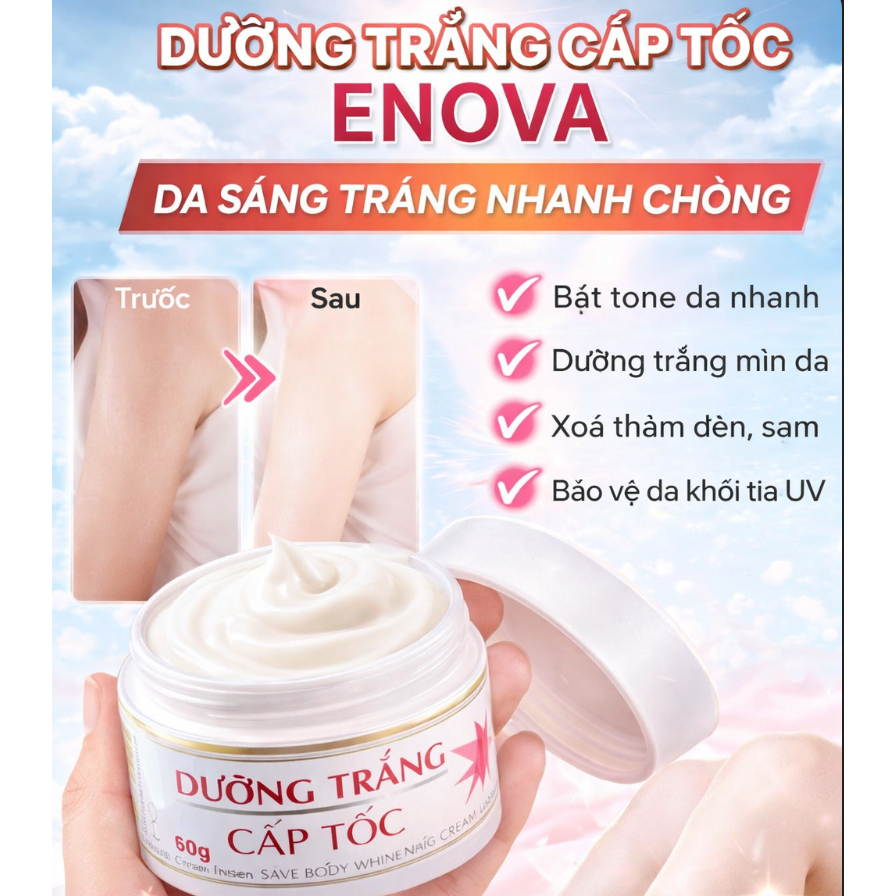 Kem dưỡng trắng da body cấp tốc Nova
