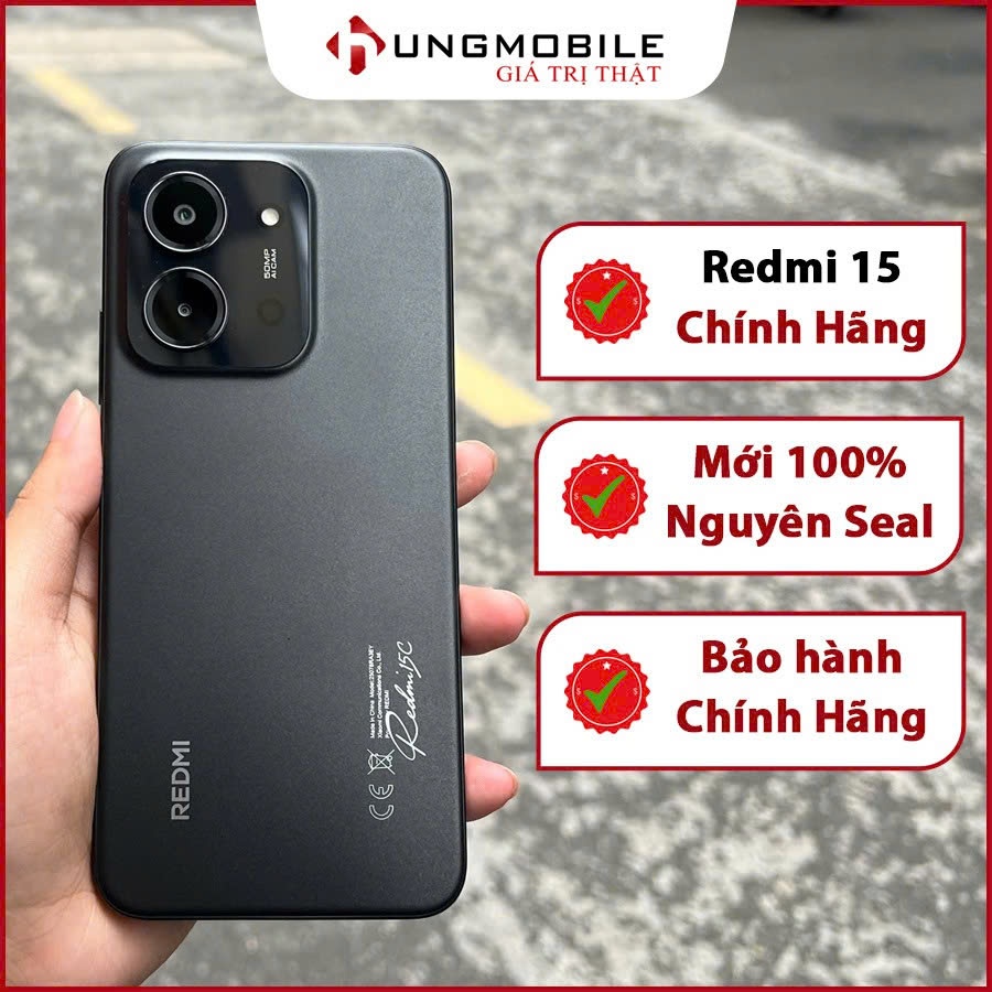 Điện thoại Redmi 15C 4G 6GB+128GB| Helio G81 Ultra
