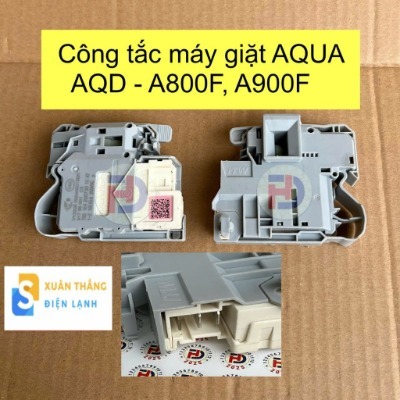 Công tắc khóa cửa máy giặt Aqua [Model A800F/A900F/A1000G, AQD - A802G, A1051G]-loại mới