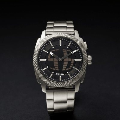 Đồng hồ nam Fossil Big Tic Machine FS6155 mặt kim- điện tử, 41MM, dây thép không gỉ màu bạc