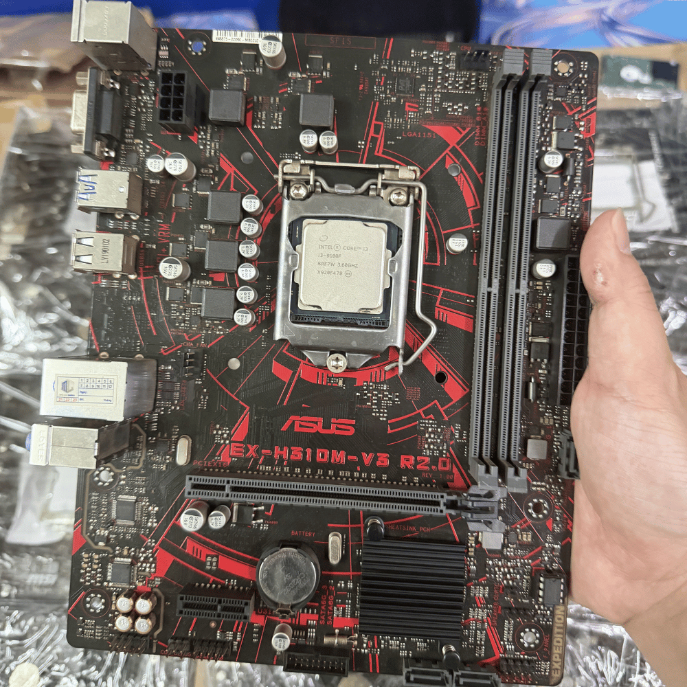 Combo Main H310 + i3 8100 / i3 9100F Chính Hãng Giá Tốt – Ổn Định, Test Kỹ, Bảo Hành 1 Tháng