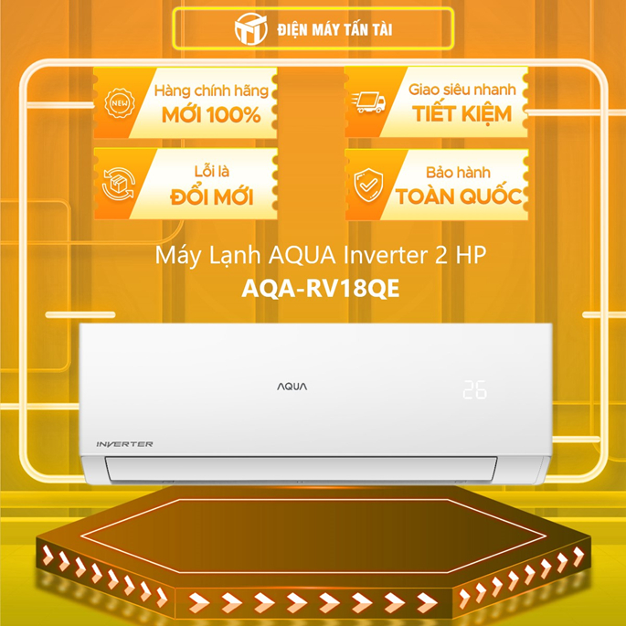 ( TOÀN QUỐC ) AQA-RV18QE - Máy Lạnh AQUA Inverter 2 HP AQA-RV18QE