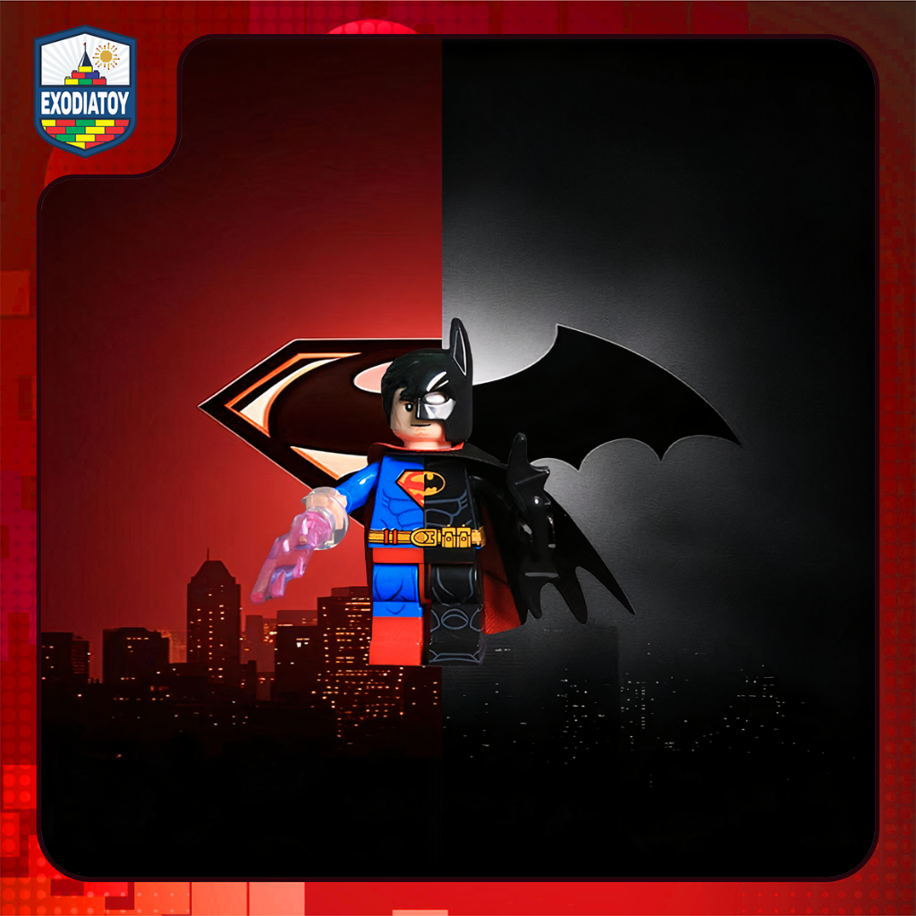 Mô hình nhỏ Nhân vật DC Comics Justice League Batman kết hợp Superman - DC001
