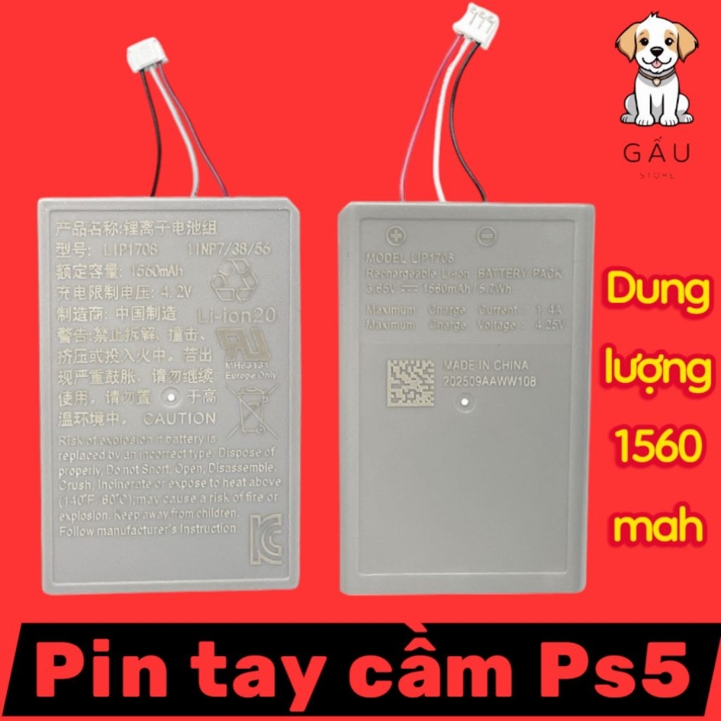 PIN TAY CẦM PS5 / PS5 DUALSENSE – Pin Zin chính hãng - Pin  Chất lượng cao